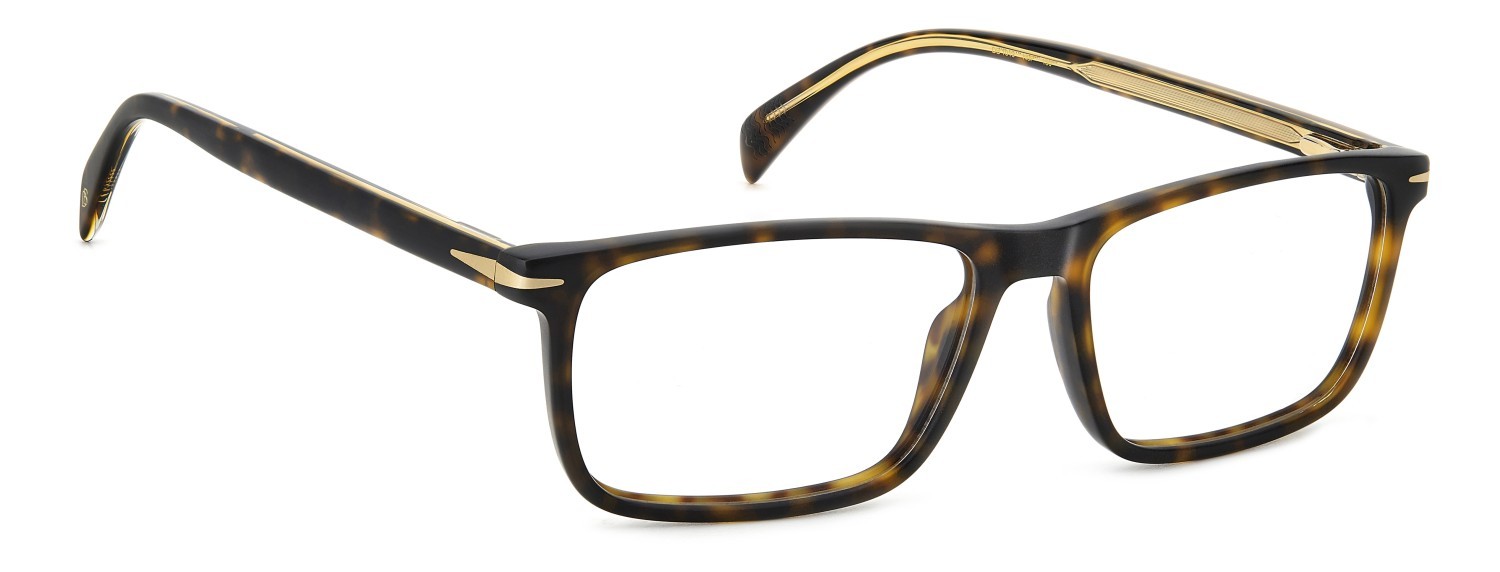 Occhiali da vista David Beckham Db 1019 103427 N9P colore matte havana forma rettangolare 
