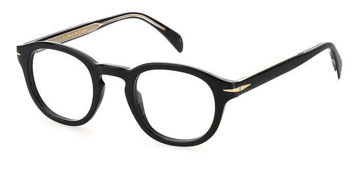 Brillen David Beckham DB 7017 103434 (807) farbe black form rund 