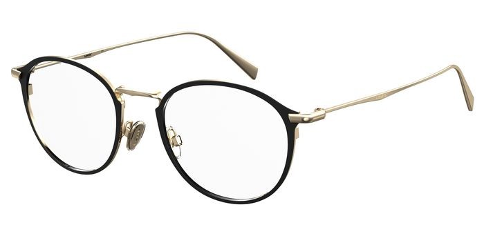 Brillen Levi's LV 5001 103453 (I46) farbe matt black gold form rund 