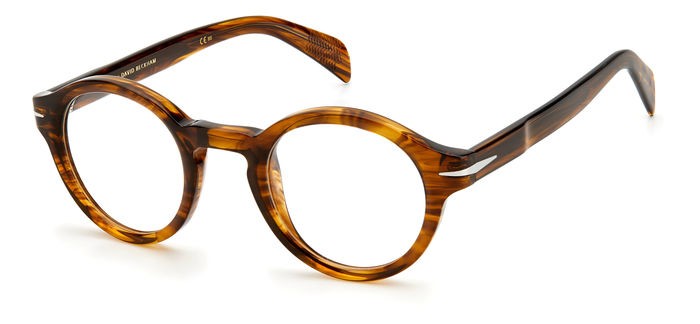 Brillen David Beckham DB 7051 104509 (EX4) farbe brown horn form rund 