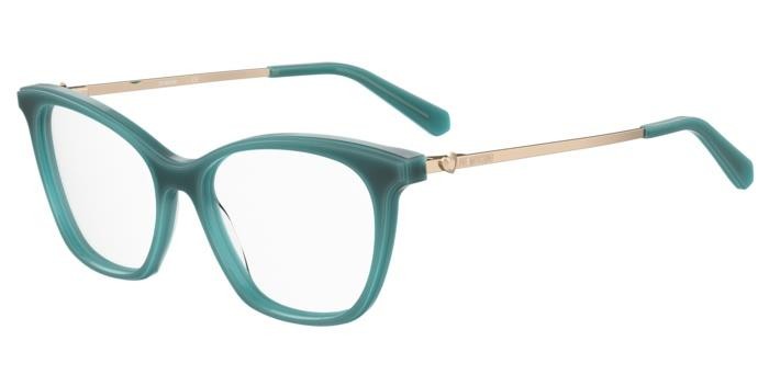 Occhiali da vista Moschino Love Mol579 104531 (ZI9) colore teal forma cat eye 