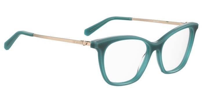 Occhiali da vista Moschino Love Mol579 104531 (ZI9) colore teal forma cat eye 