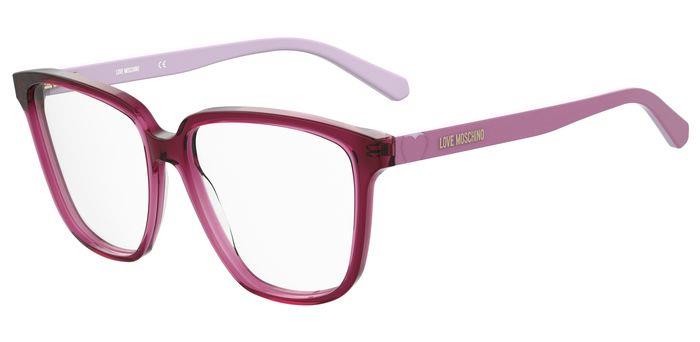 Eyeglasses Moschino Love MOL583 104535 (8CQ) color cherry shape square 