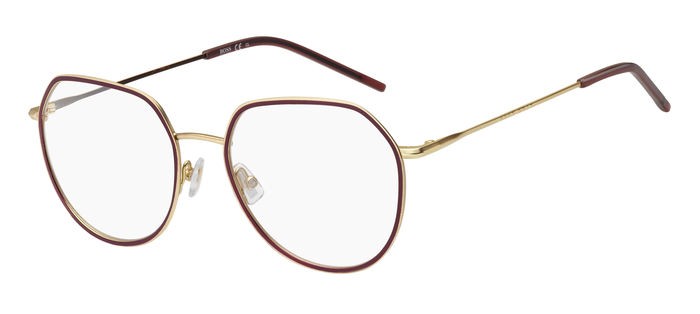 Brillen Hugo Boss BOSS 1281 104570 (6K3) farbe burgundy gold form rund 