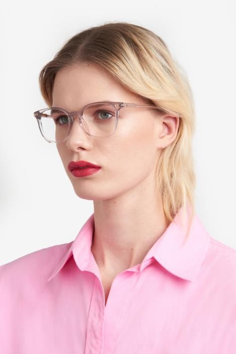Occhiali da vista Kate Spade Hermione/G 104802 (7HH) colore grey pink forma rotondo 