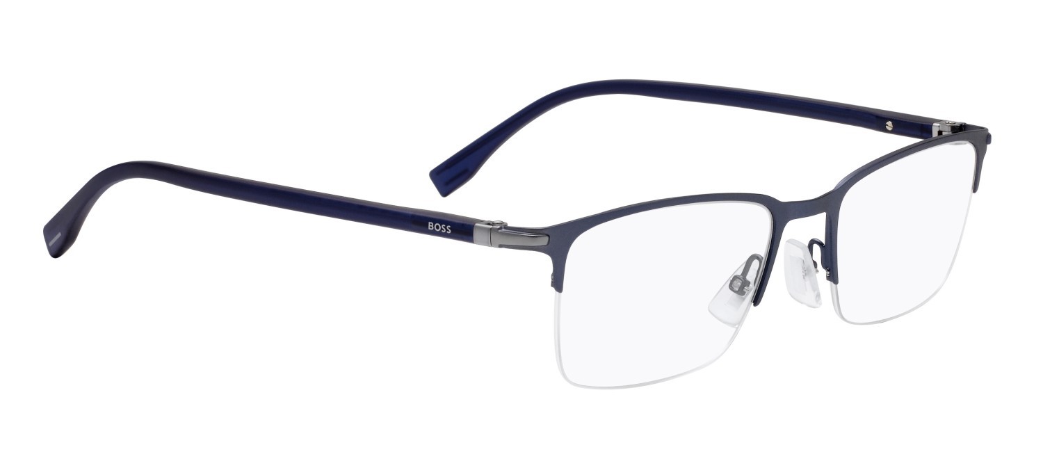Eyeglasses Hugo Boss 1007/IT 105423 FLL color matte blue shape rectangle 