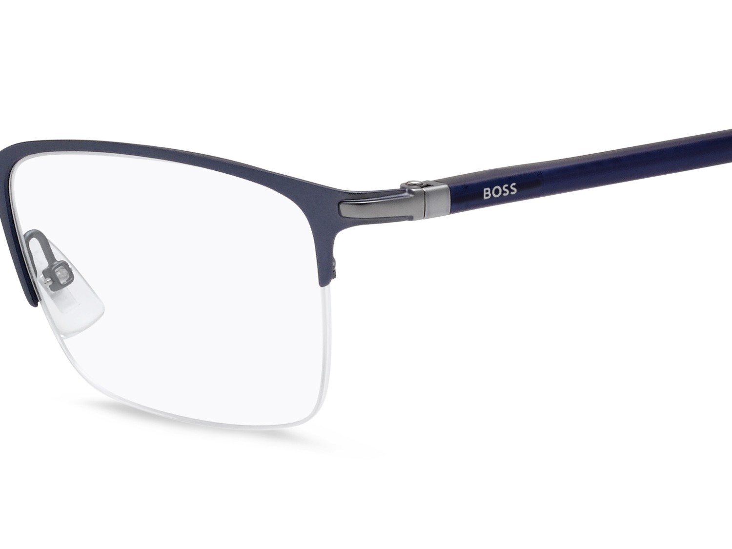 Eyeglasses Hugo Boss 1007/IT 105423 FLL color matte blue shape rectangle 