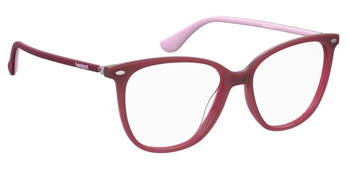 Brillen Havaianas CAMACARI/V 105593 (LHF) farbe burgundy form rund 
