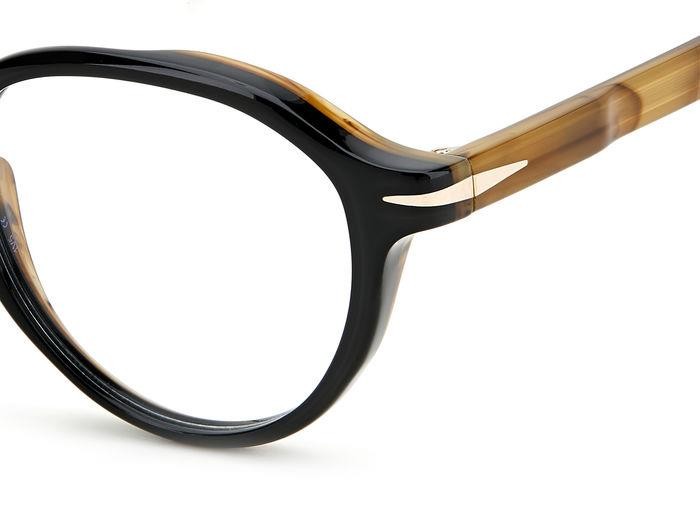 Brillen David Beckham DB 7086 105713 (0WM) farbe black beige form rund 