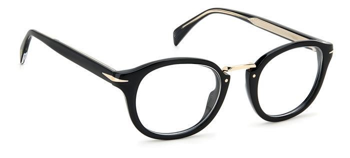 Brillen David Beckham DB 1086 105715 (2M2) farbe black gold form rund 