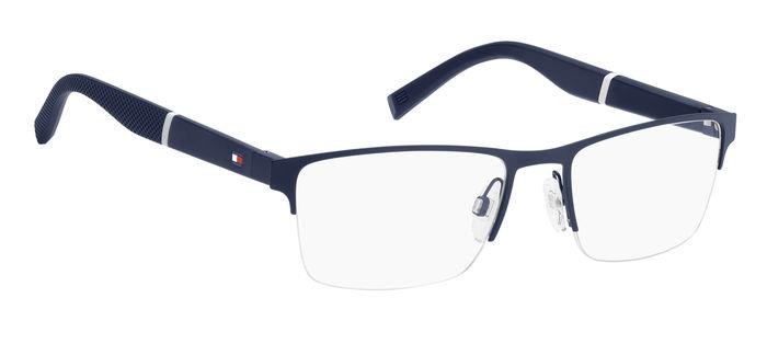 Occhiali da vista Tommy Hilfiger TH 1905 105759 (FLL) colore matte blue forma rettangolare 