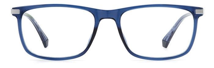Eyeglasses Polaroid PLD D458/G 105766 (PJP) color blue shape rectangle 