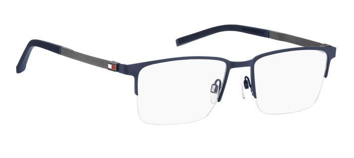 Occhiali da vista Tommy Hilfiger TH 1917 105768 (FLL) colore matte blue forma rettangolare 