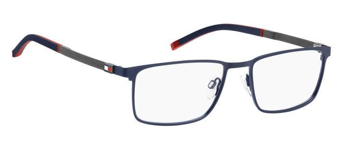 Occhiali da vista Tommy Hilfiger TH 1918 105769 (FLL) colore matte blue forma rettangolare 