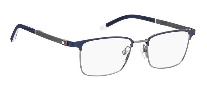 Eyeglasses Tommy Hilfiger TH 1919 105770 (FLL) color matte blue shape rectangle 
