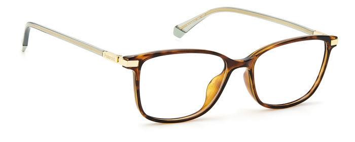 Eyeglasses Polaroid PLD D460/G 105800 (086) color havana shape rectangle 