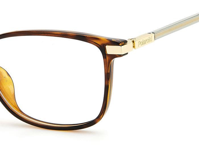 Eyeglasses Polaroid PLD D460/G 105800 (086) color havana shape rectangle 