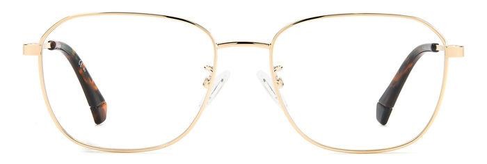 Eyeglasses Polaroid PLD D454/G 105801 (J5G) color gold shape rectangle 