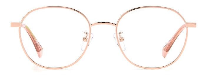 Eyeglasses Polaroid PLD D456/G 105802 (DDB) color gold copper shape round 