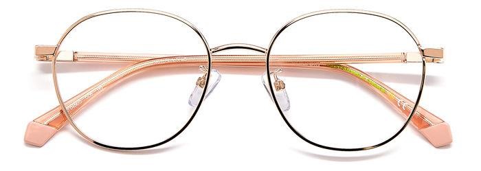 Eyeglasses Polaroid PLD D456/G 105802 (DDB) color gold copper shape round 