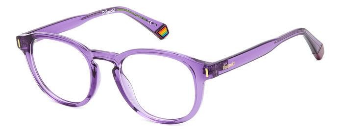 Eyeglasses Polaroid Pld D452 105812 (B3V) color violet shape round 