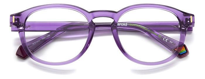 Eyeglasses Polaroid Pld D452 105812 (B3V) color violet shape round 