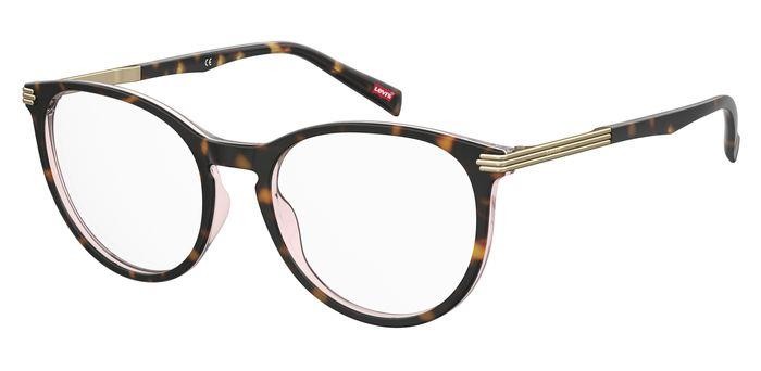 Brillen Levi's LV 5031 105814 (0T4) farbe havana pink form rund 