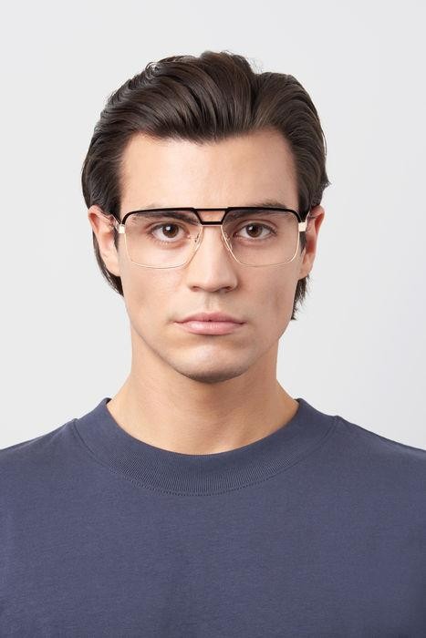Occhiali da vista Dsquared D2 0034 105937 (2M2) colore black gold forma rettangolare 