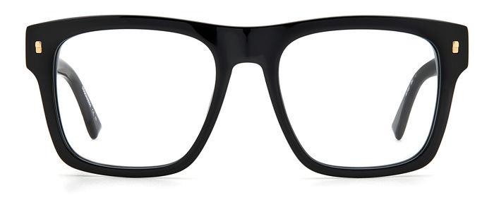 Occhiali da vista Dsquared D2 0037 105990 (2M2) colore black gold forma quadrato 