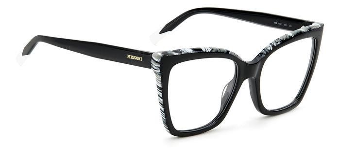 Occhiali da vista Missoni MIS 0092 106017 (1EI) colore black pattern grey forma quadrato 
