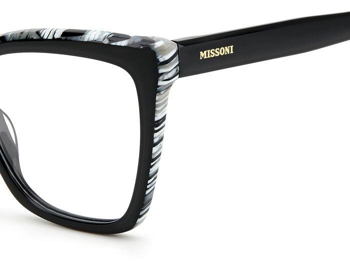 Occhiali da vista Missoni MIS 0092 106017 (1EI) colore black pattern grey forma quadrato 