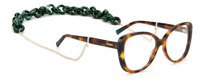 Occhiali da vista Missoni MIS 0093/N 106027 (PHW) colore havana green forma rotondo 