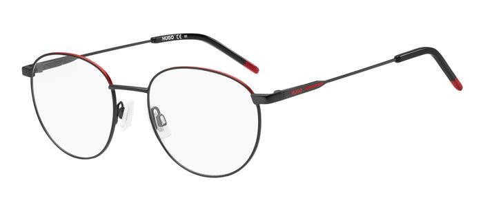Eyeglasses Hugo HG 1180 106060 (BLX) color matte black red shape round 