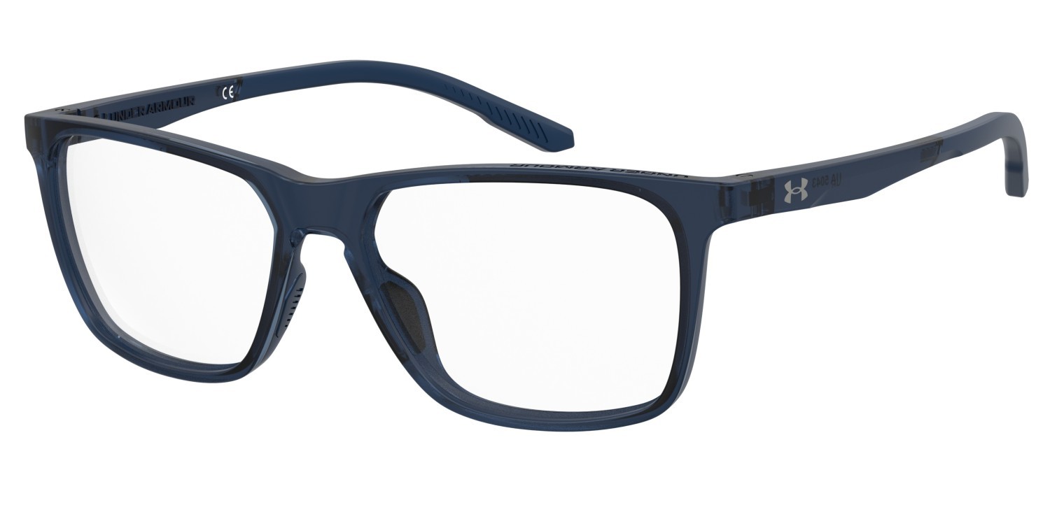 Eyeglasses Under Armour Ua 5043 106309 FJM color matte blue crystal shape rectangle 