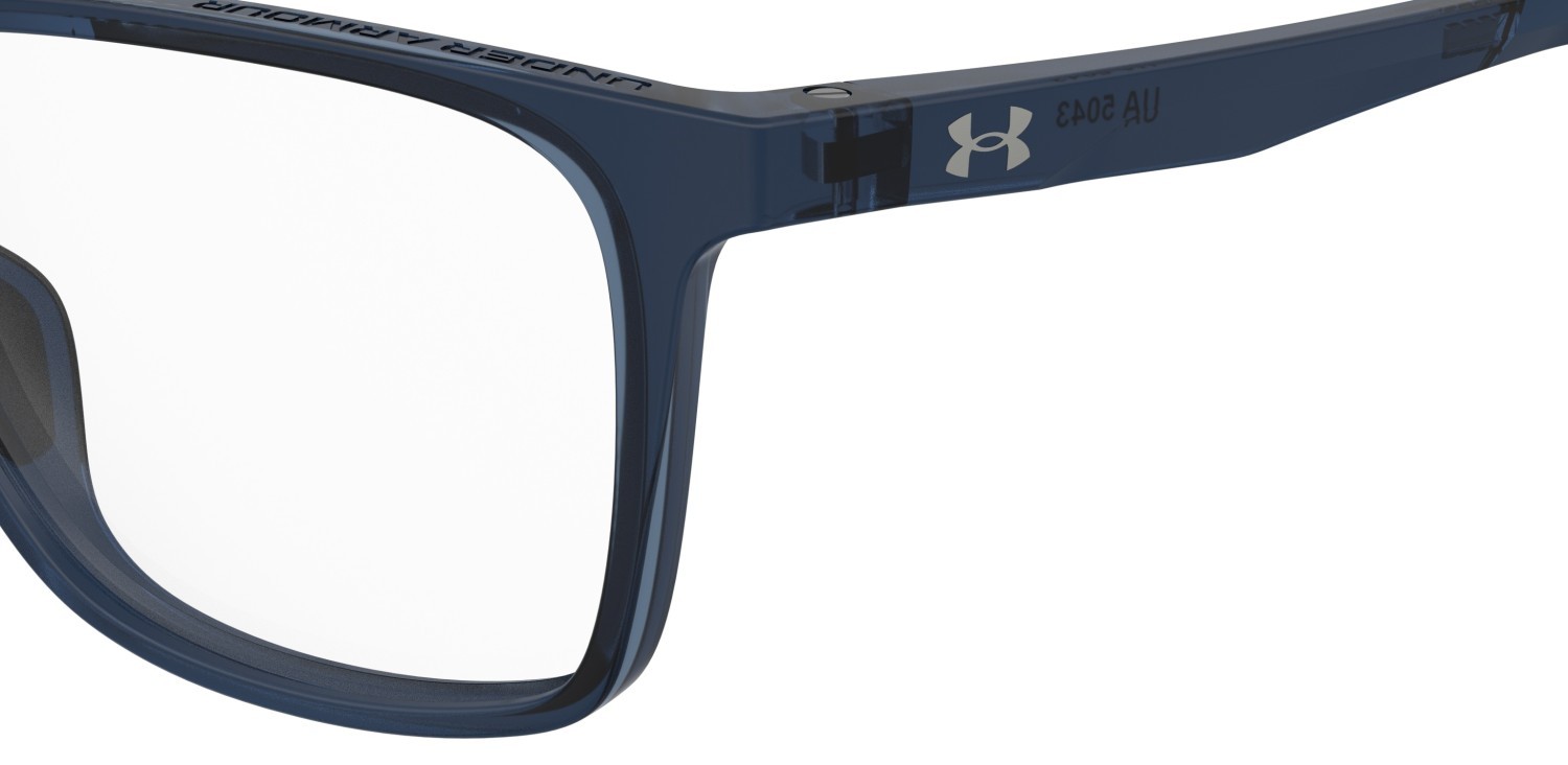 Eyeglasses Under Armour Ua 5043 106309 FJM color matte blue crystal shape rectangle 