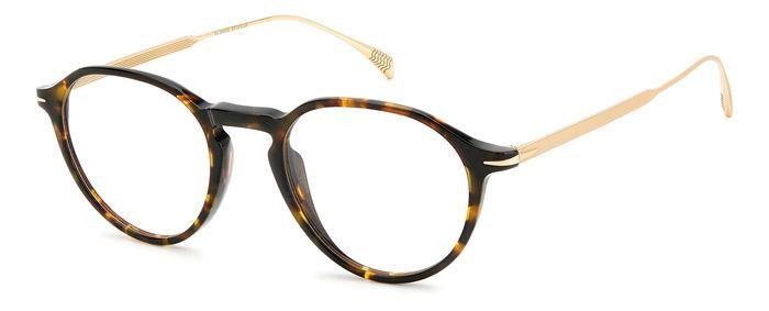 Brillen David Beckham DB 1105 106335 (2IK) farbe havana gold form rund 