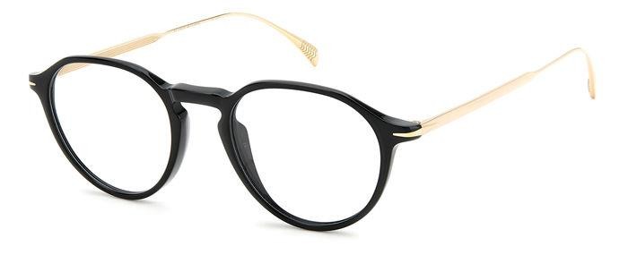 Brillen David Beckham DB 1105 106335 (2M2) farbe black gold form rund 
