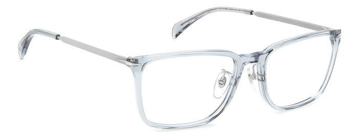 Occhiali da vista David Beckham DB 1110/G 106342 (9RQ) colore grigio argento forma rettangolare 