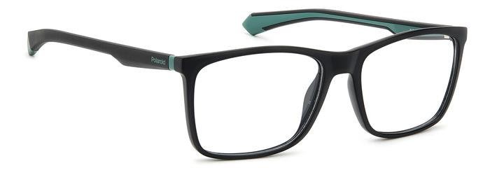 Eyeglasses Polaroid PLD D477 106383 (7ZJ) color black green shape rectangle 
