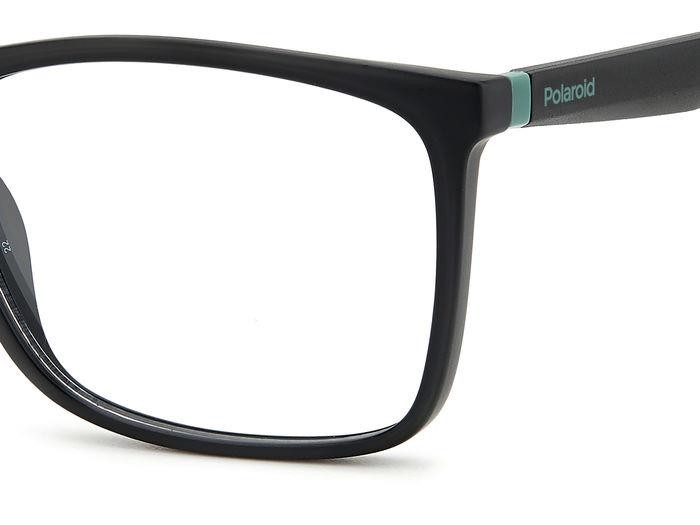 Eyeglasses Polaroid PLD D477 106383 (7ZJ) color black green shape rectangle 