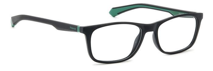 Eyeglasses Polaroid PLD D478 106384 (7ZJ) color black green shape rectangle 