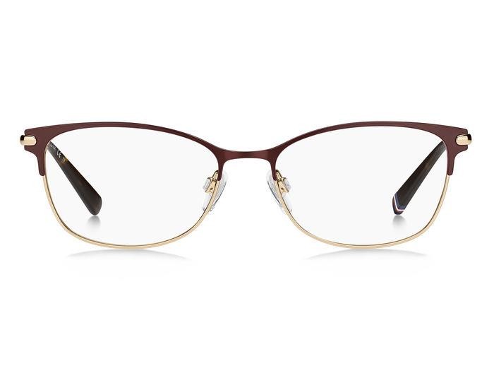 Eyeglasses Tommy Hilfiger TH 1958 106460 (E28) color opaco bordeaux oro shape rectangle 