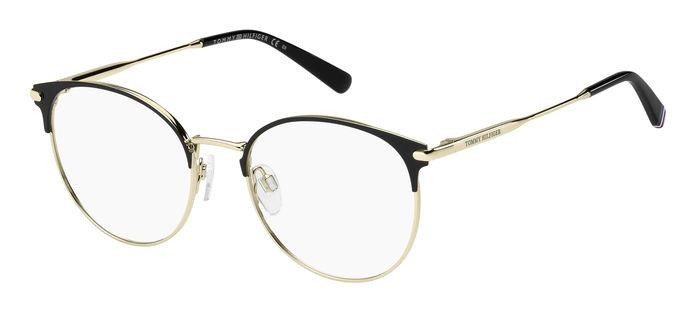 Occhiali da vista Tommy Hilfiger TH 1959 106461 (2M2) colore black gold forma rotondo 