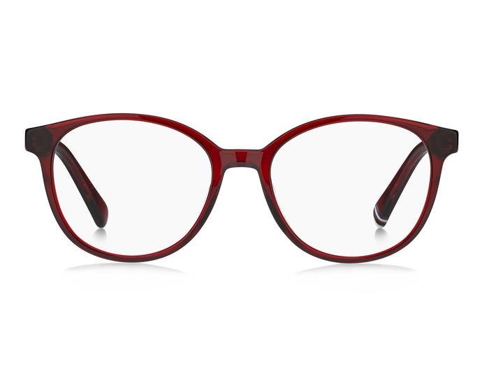 Brillen Tommy Hilfiger TH 1969 106480 (4ET) farbe red red horn form rund 
