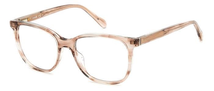 Eyeglasses Fossil FOS 7140 106512 (2OH) color horn beige shape square 