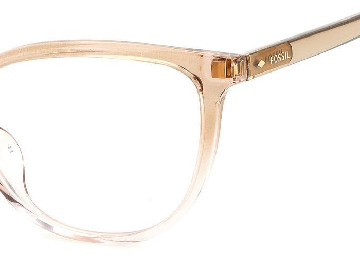 Eyeglasses Fossil FOS 7144/G 106517 (2T3) color crystal beige shape cat eye 