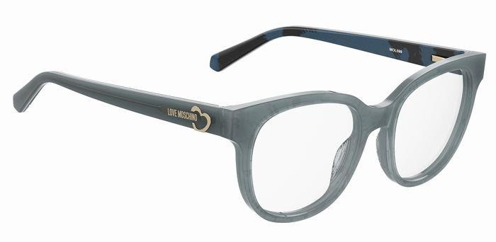 Brillen Moschino Love MOL599 106527 (GF5) farbe blue pattern blue form rund 