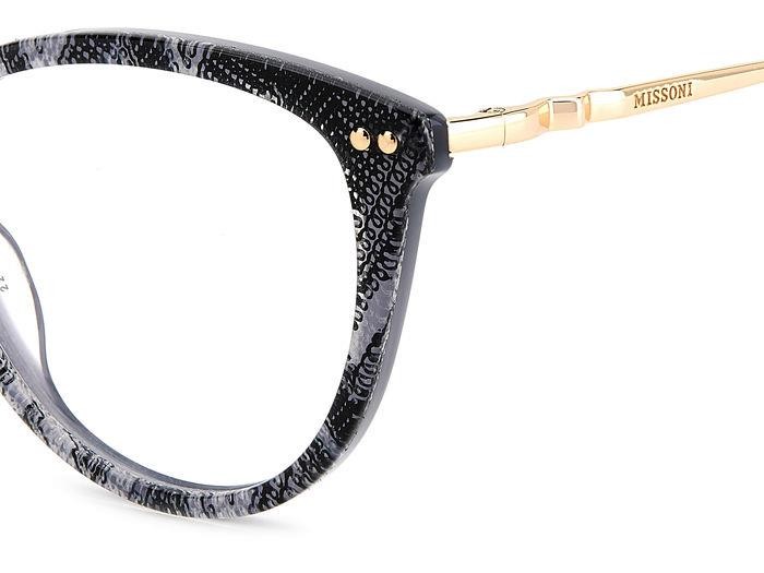 Brillen Missoni MIS 0109 106544 (S37) farbe bianco nero pattern form rund 