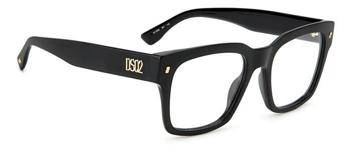 Occhiali da vista Dsquared2 D2 0066 106656 (807) colore black forma quadrato 