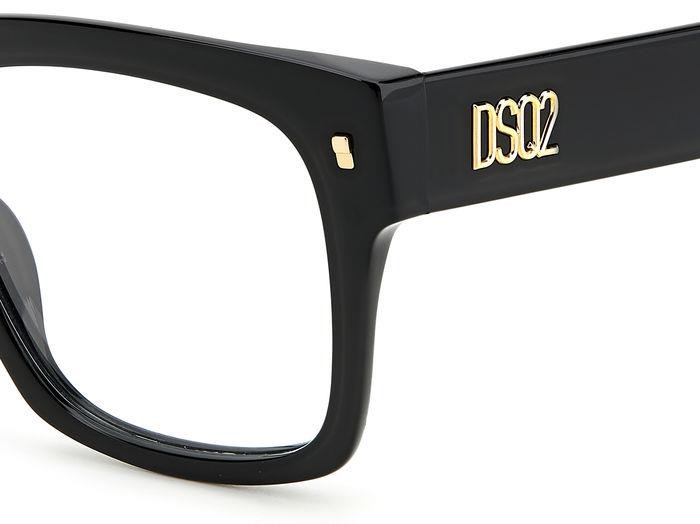 Occhiali da vista Dsquared2 D2 0066 106656 (807) colore black forma quadrato 